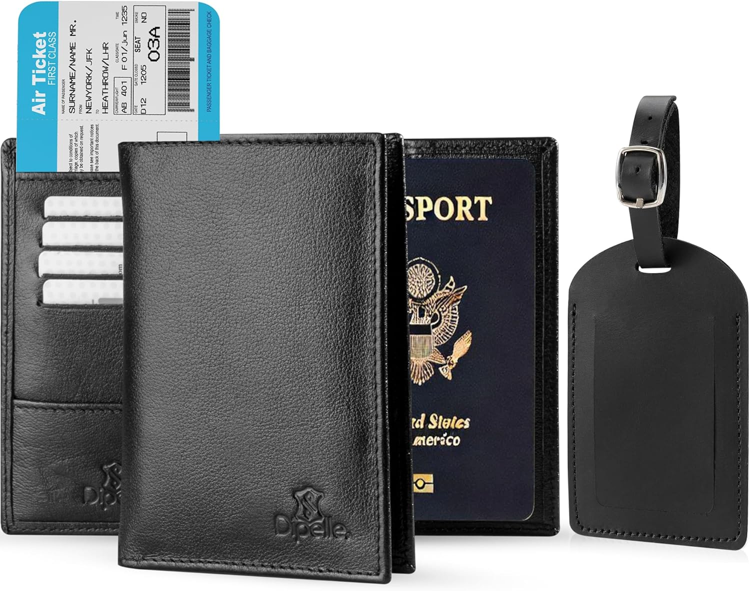 Luxury Genuine Leather Passport Holder
