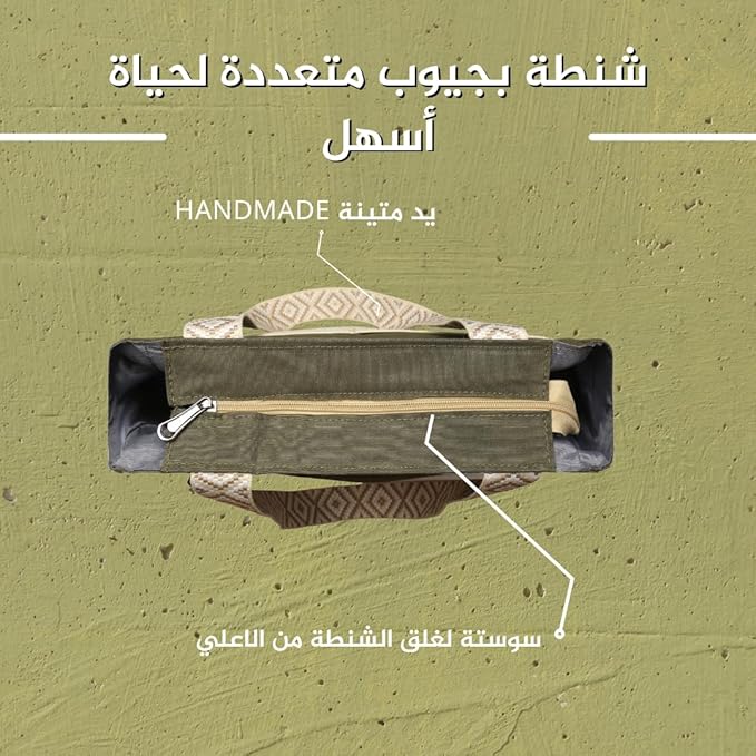 Di Pelle™ Large Canvas Tote Bag For Women1