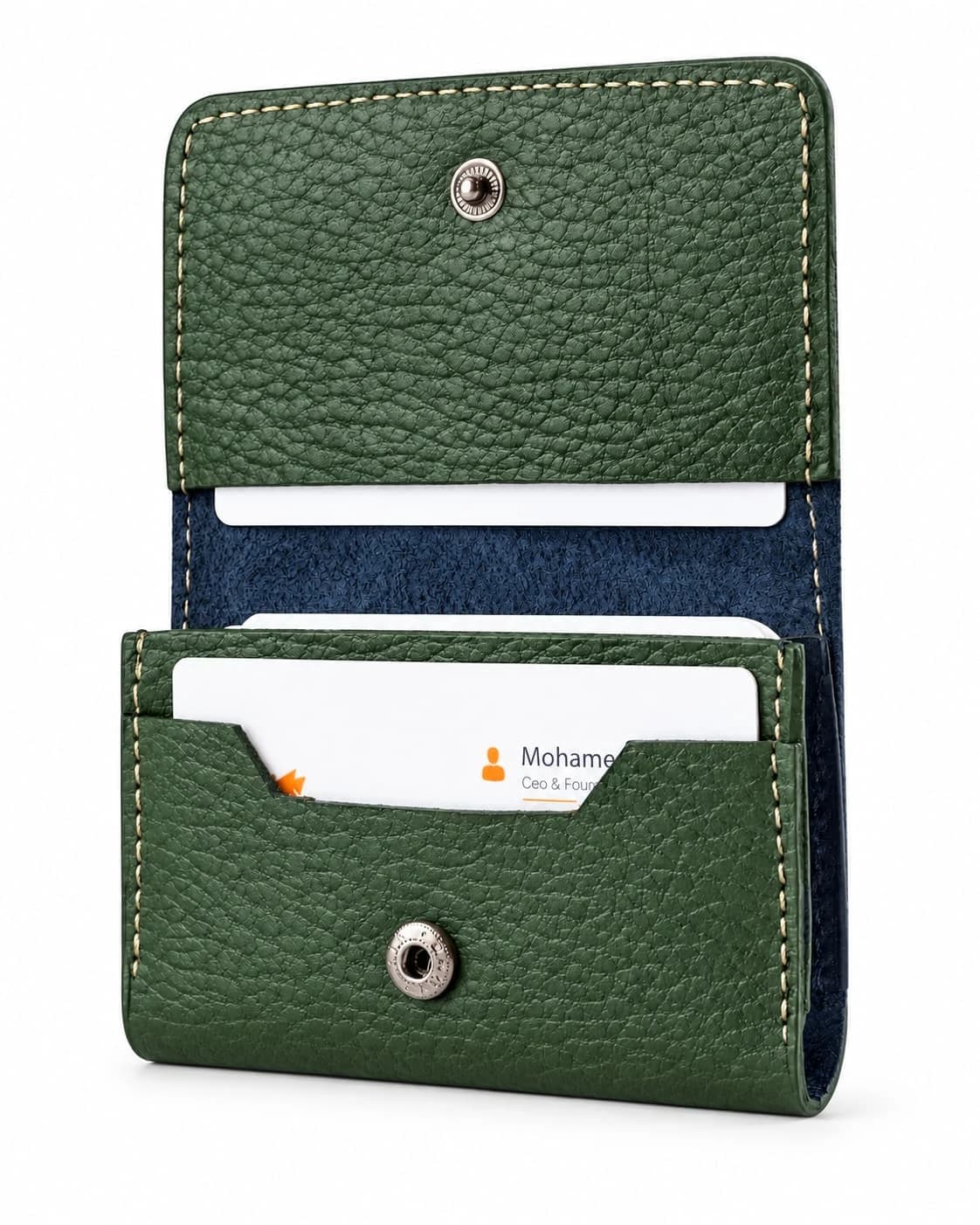 Genuine Leather Card Holder Wallet — زيتي كلاركس