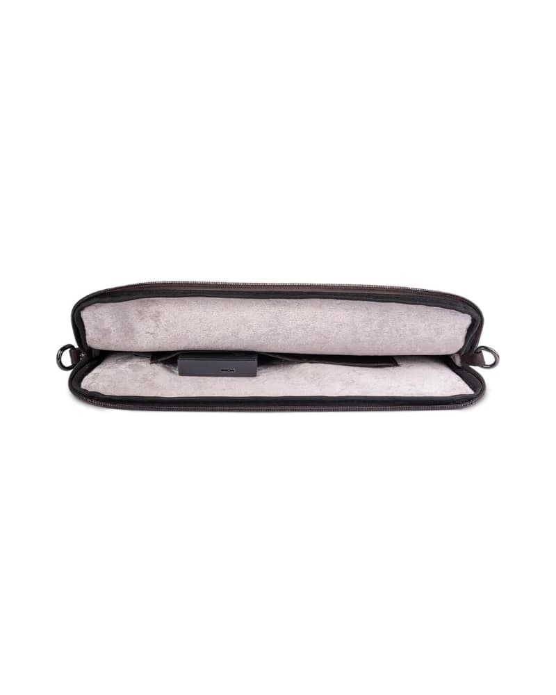 Di Pelle Handcrafted Leather Laptop Sleeve – Egyptian Full-Grain Leather — 8b4514 — 2