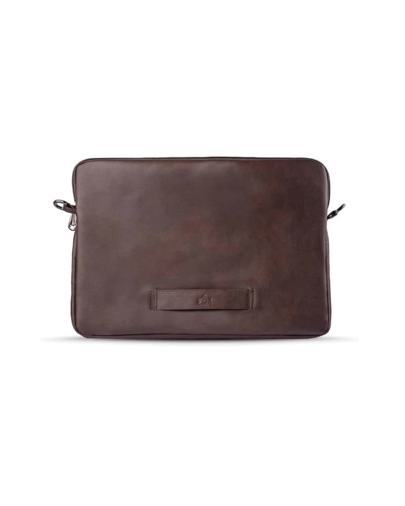 Di Pelle Handcrafted Leather Laptop Sleeve – Egyptian Full-Grain Leather — 8b4514 — 1