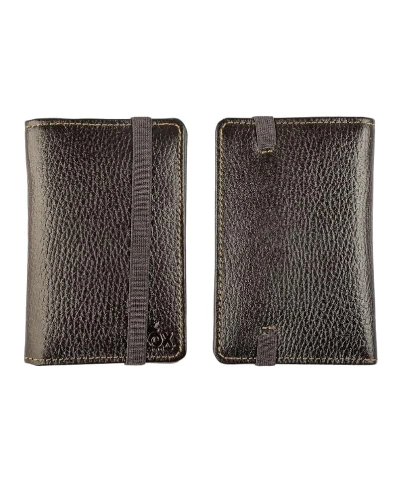 Di Pelle Genuine Leather Passport Case — 7b4a2a — 3