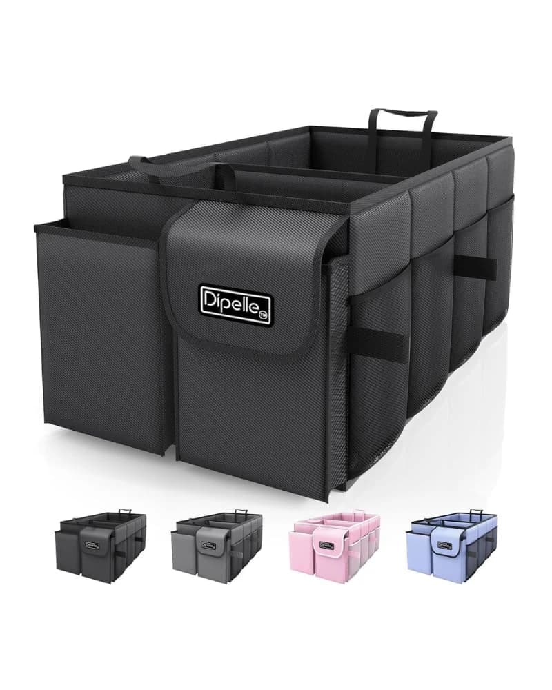 Di Pelle Trunk Organizer for Car – Foldable Storage for SUVs &amp; Sedans