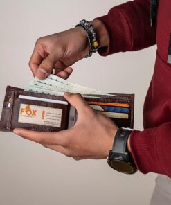 Men'S Wallet, Genuine Leather, 15-Pocket Men'S Wallet, Natural Leather Men'S Wallet. 10 15 1 8