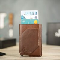 Natural Leather Card Holder