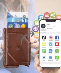 محفظة Rfid من ديبيل™ - حافطة كروت Rfid مزودة من الخارج ب Nfc