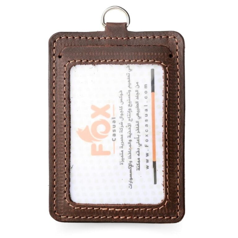 A Brown Leather Id Card Holder