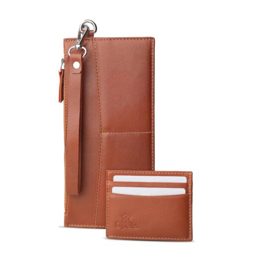 محفظة رجالي طويلة جلد طبيعي من دي بيلي مع كراتة | محفظة سفر متعددة الجيوب بسحاب | حقيبة يد أنيقة للهدايا 11 محفظة-طويلة-من-الجلد-الطبيعي-للرجال-من-ديبيل-مع-حامل-كروت